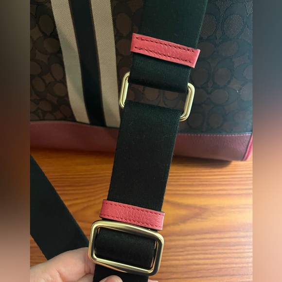 Coach Dempsey Stripe Tote - Picture 11 of 12